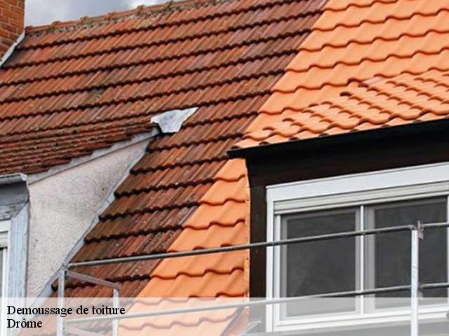 Demoussage de toiture Drôme 